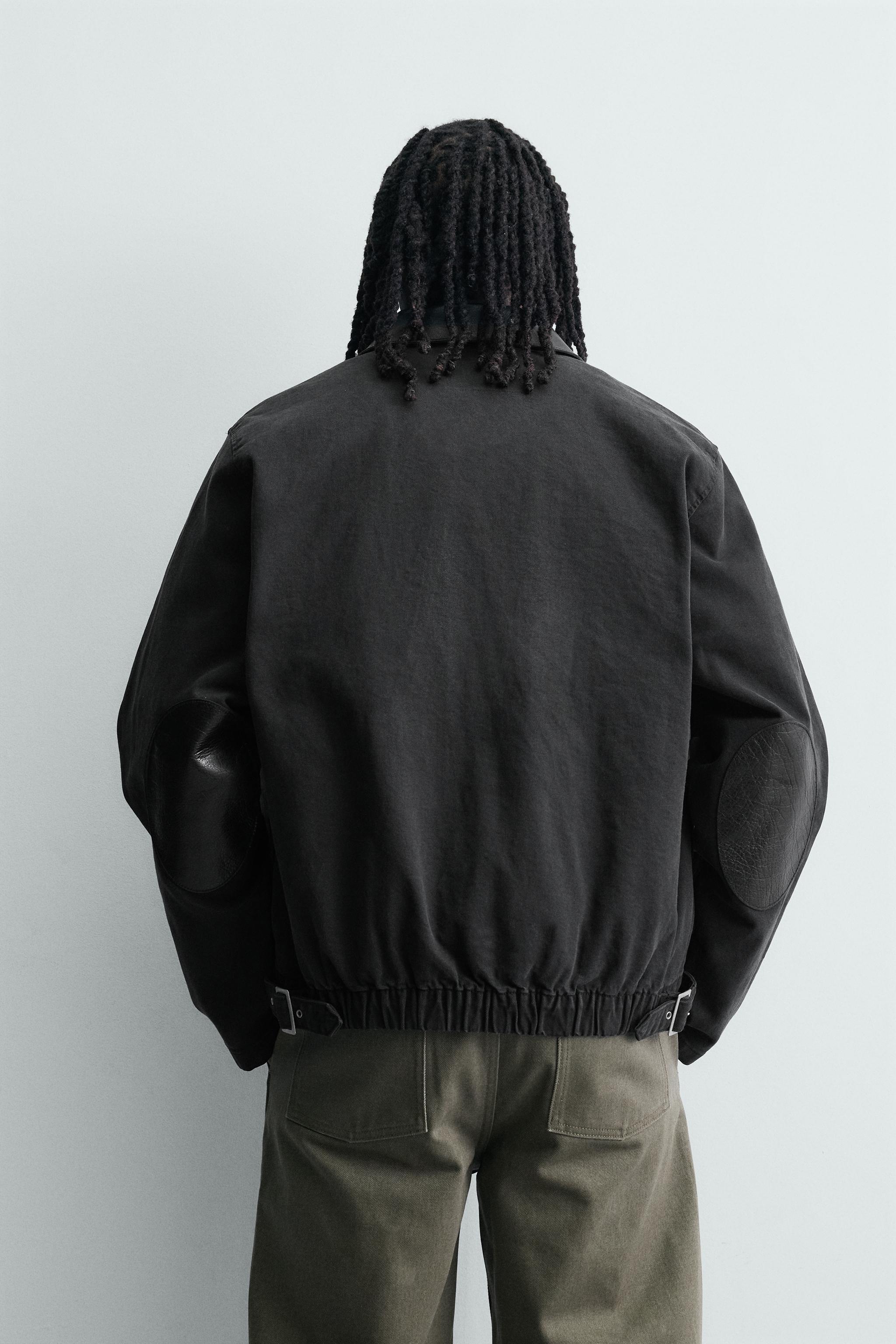 CONTRAST COLLAR DENIM JACKET